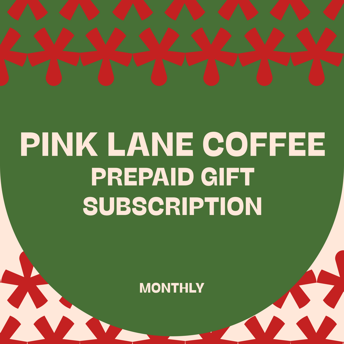 Prepaid Monthly Coffee Subscription
